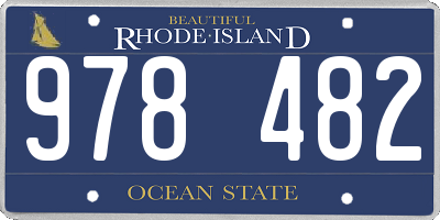 RI license plate 978482