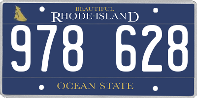 RI license plate 978628