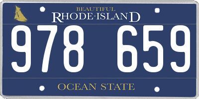 RI license plate 978659