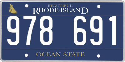 RI license plate 978691