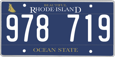 RI license plate 978719