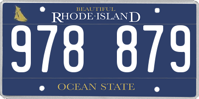 RI license plate 978879