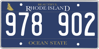 RI license plate 978902