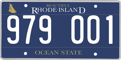 RI license plate 979001