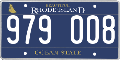 RI license plate 979008