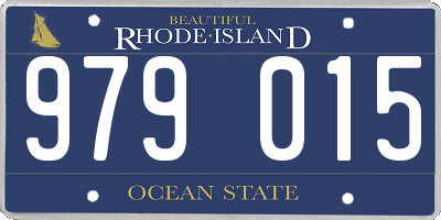 RI license plate 979015
