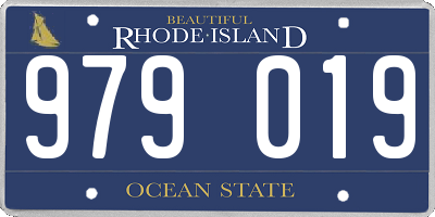 RI license plate 979019
