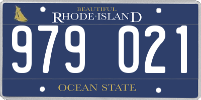 RI license plate 979021