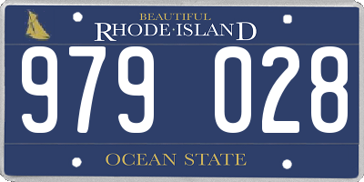 RI license plate 979028