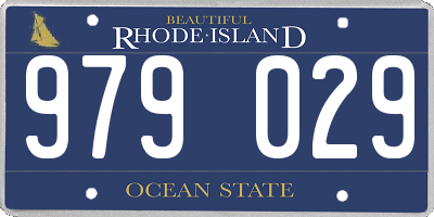 RI license plate 979029