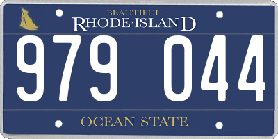 RI license plate 979044