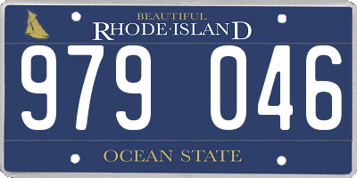 RI license plate 979046