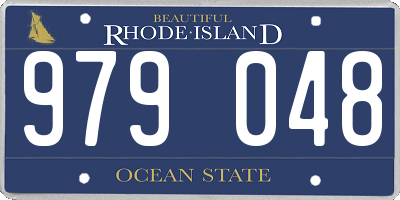 RI license plate 979048