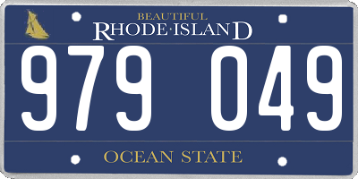 RI license plate 979049