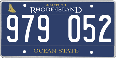 RI license plate 979052