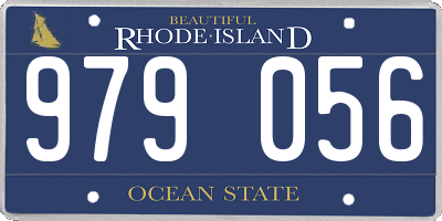 RI license plate 979056