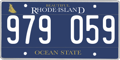 RI license plate 979059