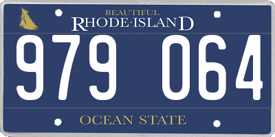 RI license plate 979064