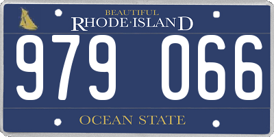 RI license plate 979066