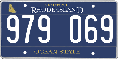 RI license plate 979069