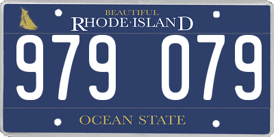 RI license plate 979079