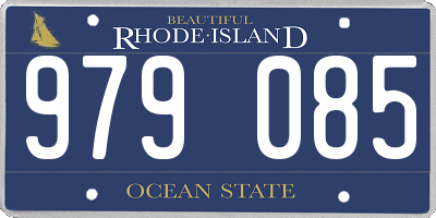 RI license plate 979085