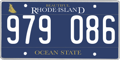 RI license plate 979086
