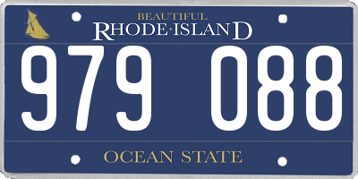 RI license plate 979088