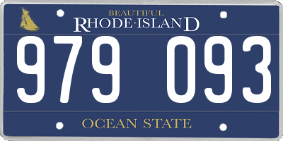 RI license plate 979093