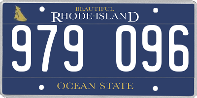 RI license plate 979096