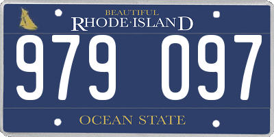RI license plate 979097