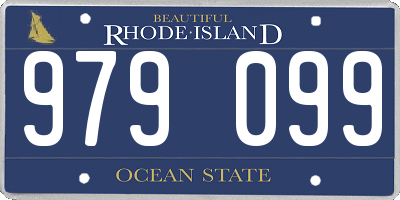 RI license plate 979099