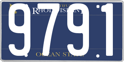 RI license plate 9791