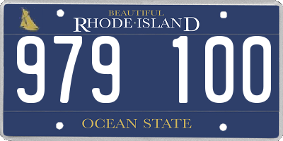 RI license plate 979100