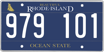 RI license plate 979101