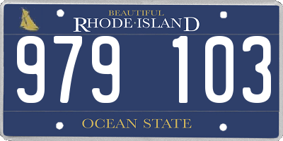 RI license plate 979103
