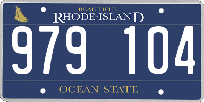 RI license plate 979104