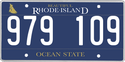 RI license plate 979109