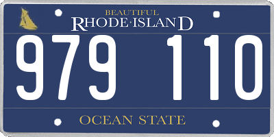 RI license plate 979110