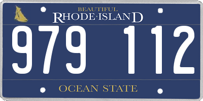 RI license plate 979112