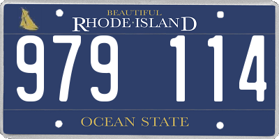 RI license plate 979114