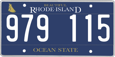 RI license plate 979115