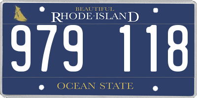 RI license plate 979118