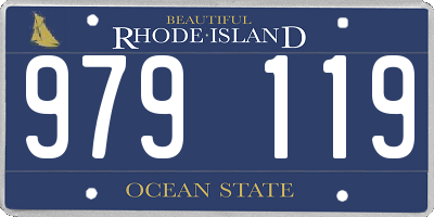 RI license plate 979119