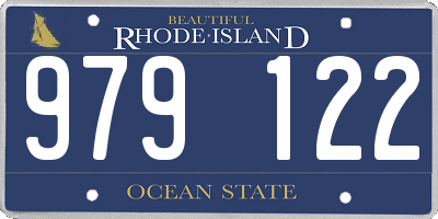 RI license plate 979122