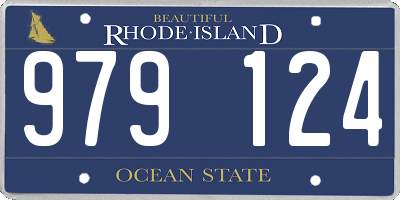 RI license plate 979124