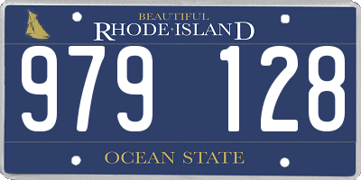 RI license plate 979128