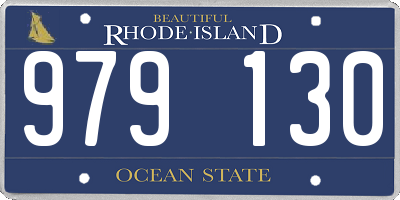 RI license plate 979130