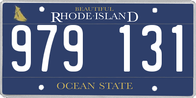 RI license plate 979131