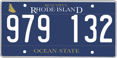 RI license plate 979132